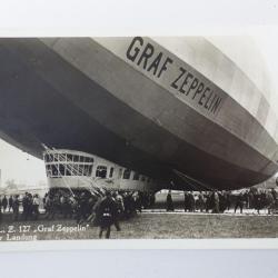 CPA dirigeable Graf Zeppelin apr&egrave;s son atterrissage