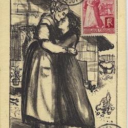 Carte-maximum France n&deg; 401 - Aide aux Fran&ccedil;ais rapatri&eacute;s d'Espagne