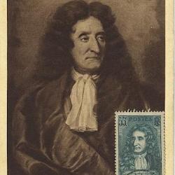 Carte-maximum France n&deg; 397 - Jean de la Fontaine