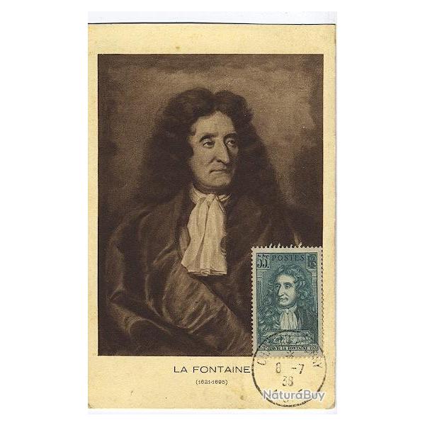 Carte-maximum France n� 397 - Jean de la Fontaine