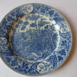 Assiette Fa&iuml;ence de Carouge Baylon 1803-1829 Suisse Art de la table