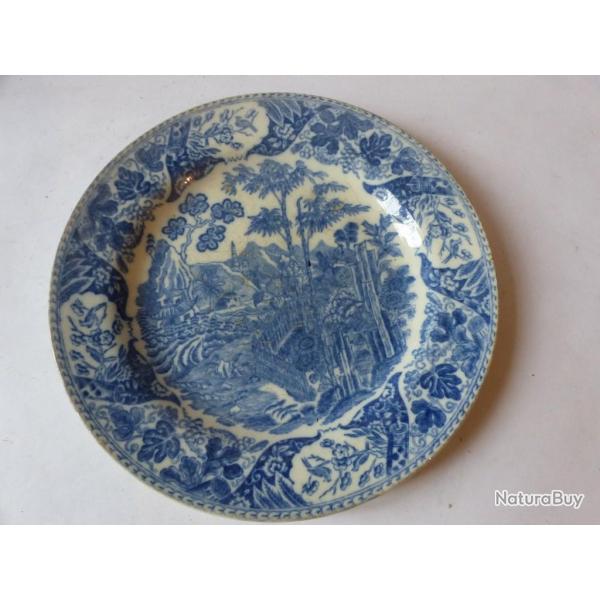 Assiette Fa�ence de Carouge Baylon 1803-1829 Suisse Art de la table