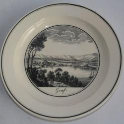 Assiette Fa&iuml;ence Genf Gen&egrave;ve Zeli Suisse Art de la table