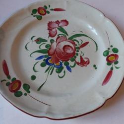 Assiette faience luneville XVIIIe/XIXe si&egrave;cle Art de la table