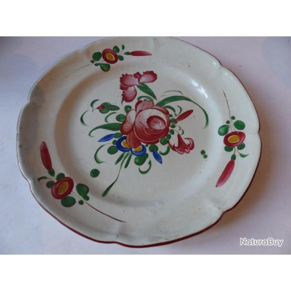 Assiette faience luneville XVIIIe/XIXe si�cle Art de la table
