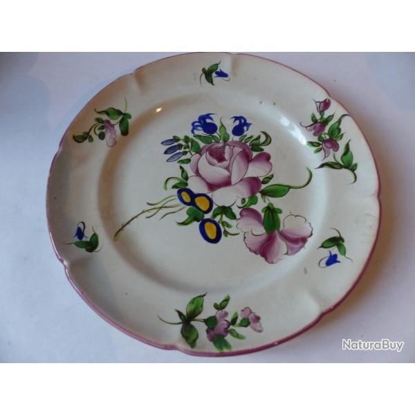 Assiette faience luneville XVIIIe/XIXe si�cle Art de la table