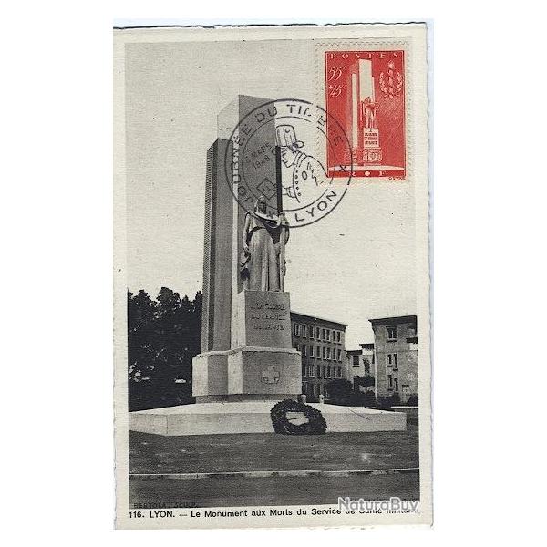 Carte-maximum France n� 395 - Sant� militaire