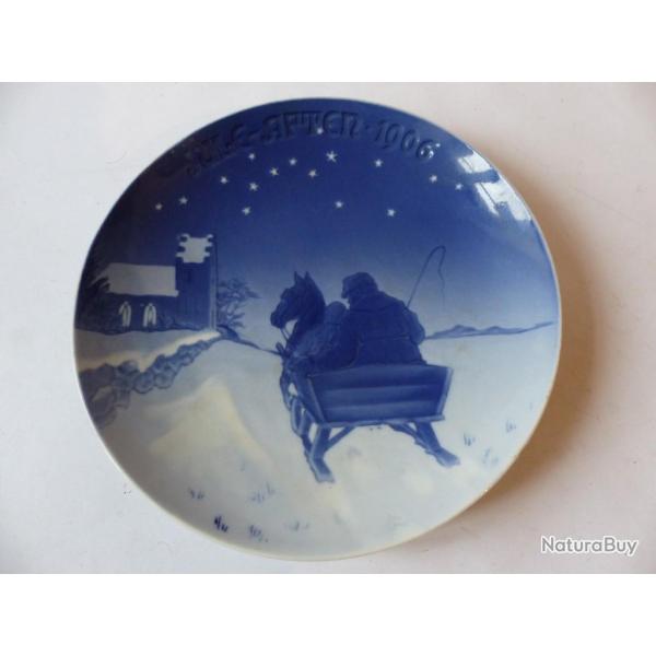 Assiette de No�l porcelaine Bing & Grondahl 1906 Christmas Plate