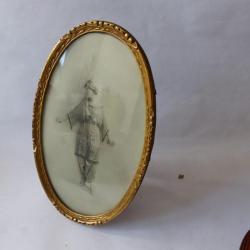 Cadre porte-photo photographie femme Art d&eacute;co