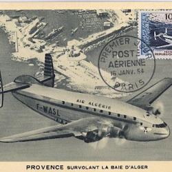 Carte-maximum France PA n&deg;33 Provence Avion-cargo
