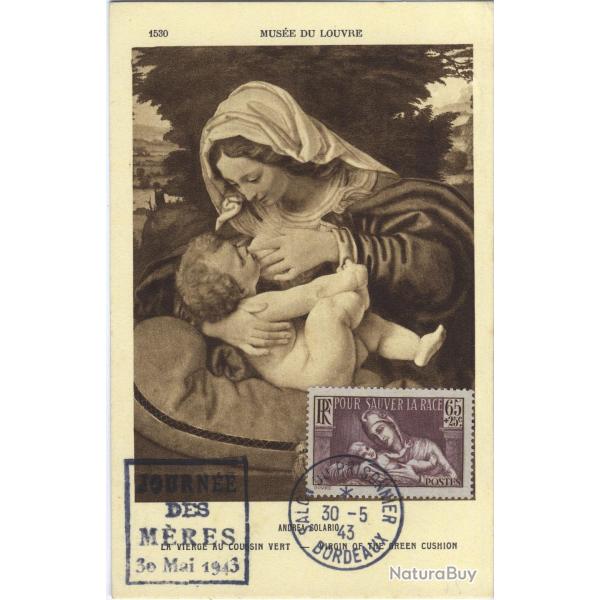 Carte-maximum France n� 356 - Pour sauver la race