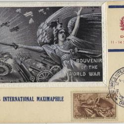 Carte-maximum France n&deg; 315 - La Marseillaise soie tiss&eacute;e