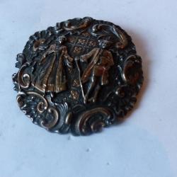 Grand  bouton XIXe si&egrave;cle Napol&eacute;on III