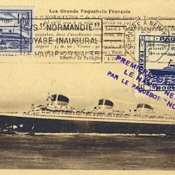 Carte-maximum France n&deg; 299 - Paquebot Normandie