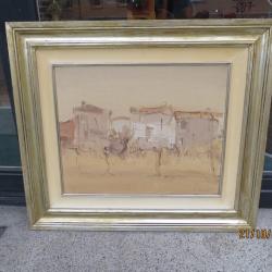 Peinture &agrave; l'huile sur toile Renzo CODOGNOTTO