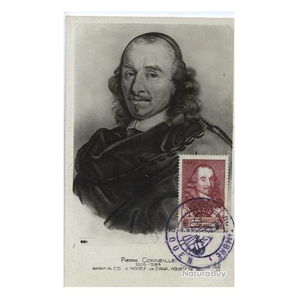 Carte-maximum France n� 335 - Pierre Corneille