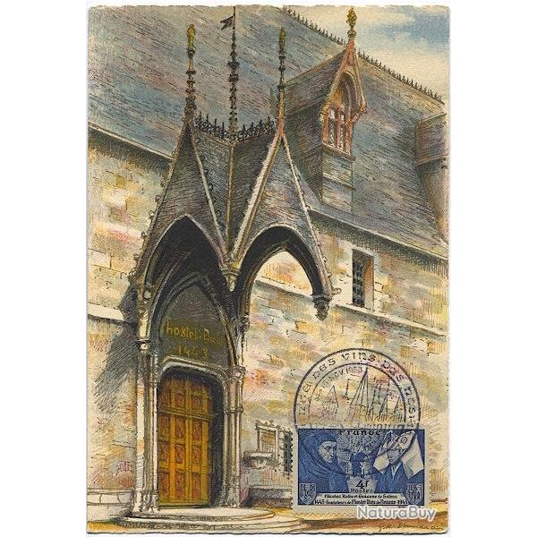 Carte-maximum France n� 583 - H�tel Dieu de Beaune
