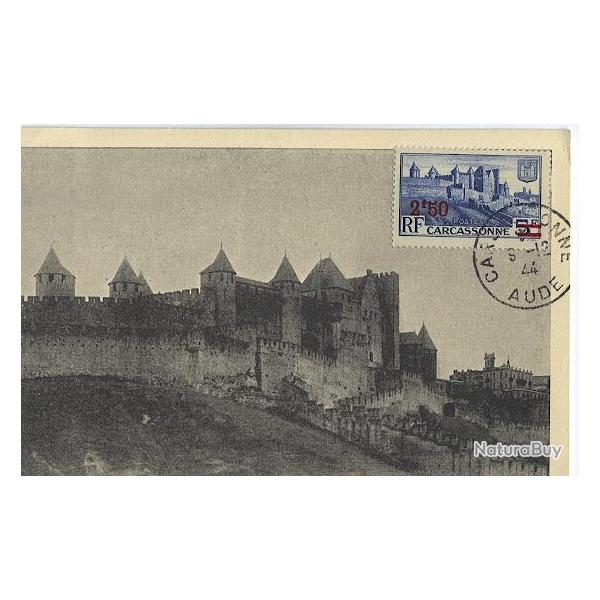 Carte-maximum France n� 490 - Carcassonne