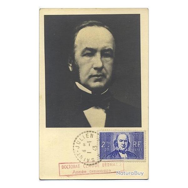Carte-maximum France n� 464 - Claude Bernard