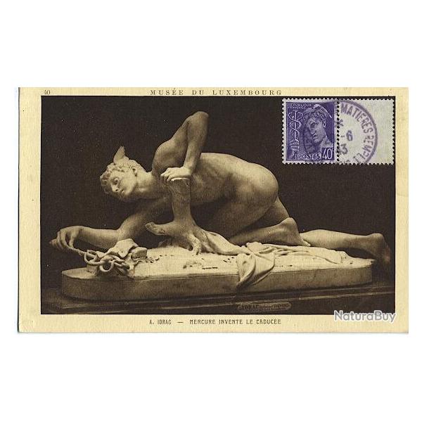 Carte-maximum France n� 413 Mercure 40 c