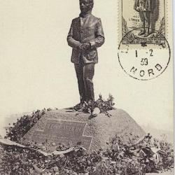 Carte-maximum France n&deg; 420 - Statue L&eacute;on Trulin &agrave; Lille