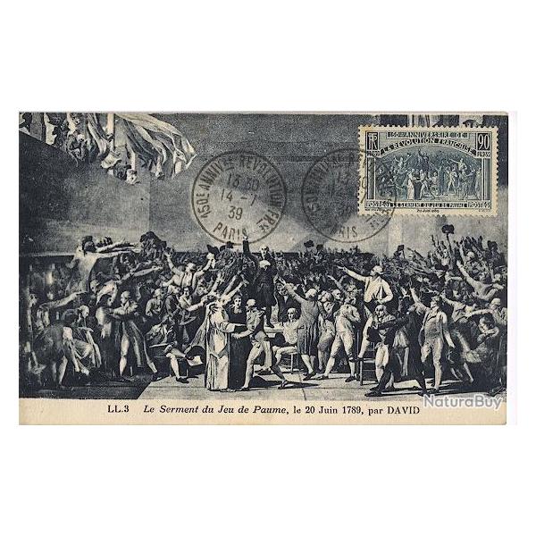 Carte-maximum France n� 444 - Serment du jeu de Paume