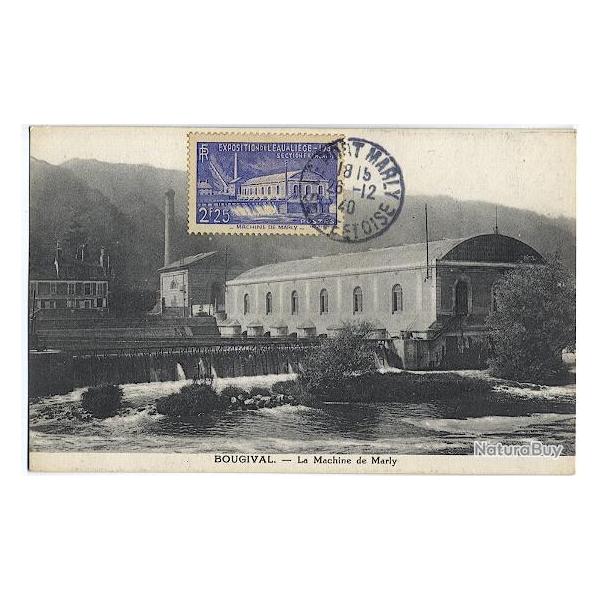 Carte-maximum France n� 430 -  Bougival - Machine de Marly