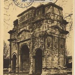 Carte-maximum France n&deg; 389 - L 'Arc de triomphe d'orange