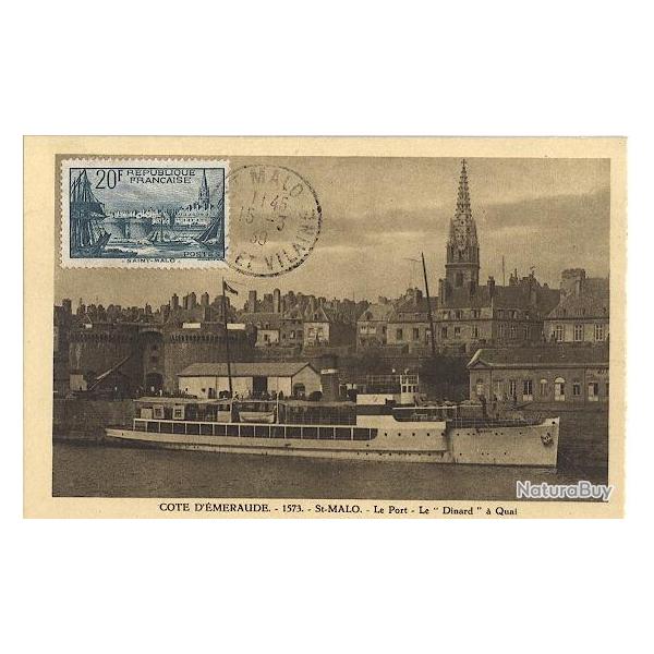 Carte-maximum France n� 394 - Saint-Malo