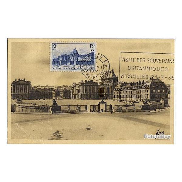 Carte-maximum France n� 379 - Chateau de Versailles
