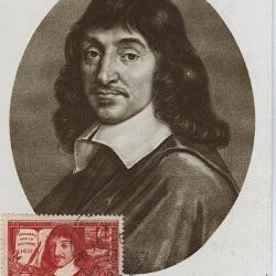 Carte-maximum France n&deg; 341 - Ren&eacute; Descartes