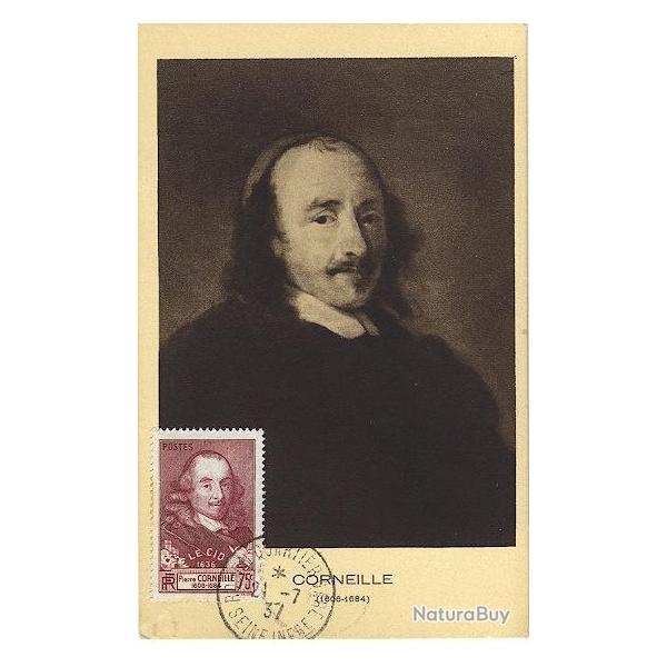 Carte-maximum France n� 335 - Pierre Corneille