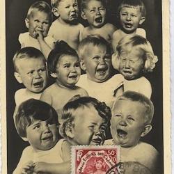 Carte-maximum France n&deg; 312 - Les enfants des ch&ocirc;meurs