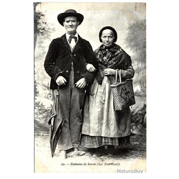 CPA Costumes de Savoie - Les Entremont