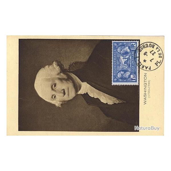 Carte-maximum France n� 244 - Washington