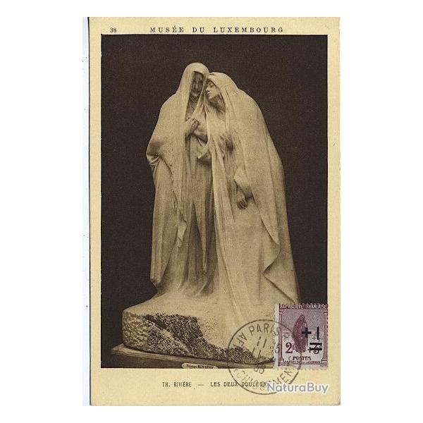 Carte-maximum France n� 162 - Les deux douleurs