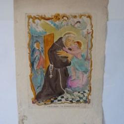 Gravure Polychrome S.Antonio Di Padoua Con.
