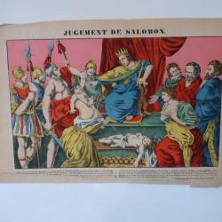 Gravure D'ÉPINAL Jugement De Salomon
