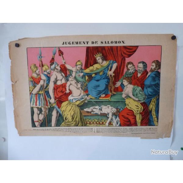 Gravure D'PINAL Jugement De Salomon