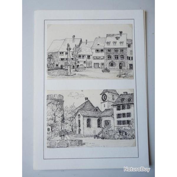 Deux dessins originaux a l'encre A.V�gtli