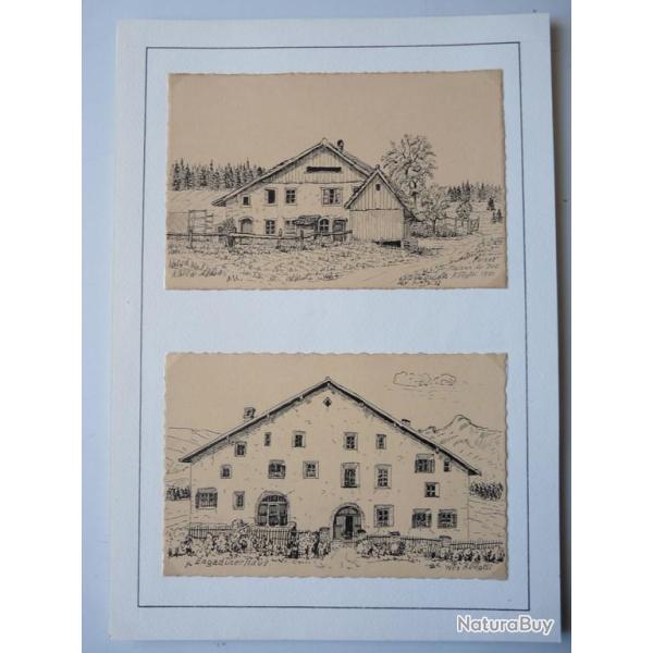 Dessins originaux � l'encre A.V�gtli 1951/53