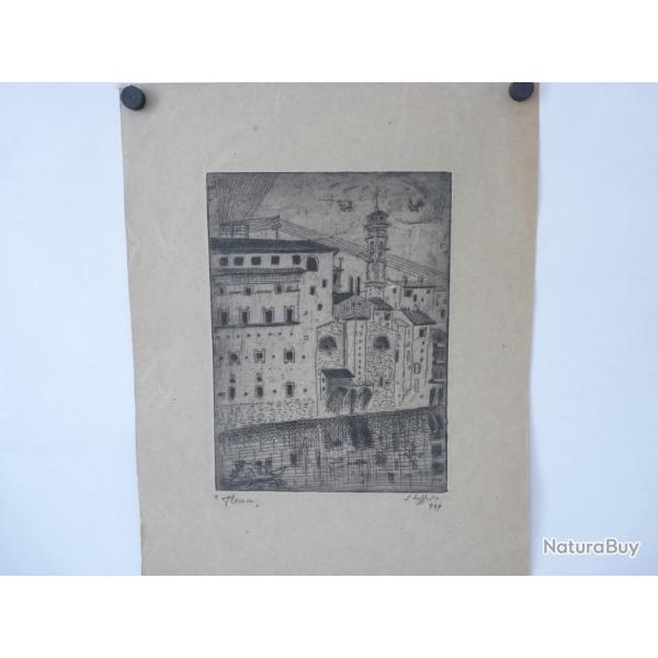 Gravure  Florence  1949