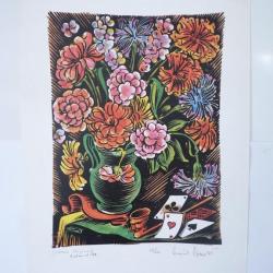 Gravure Brelan d'as Percival PERNET