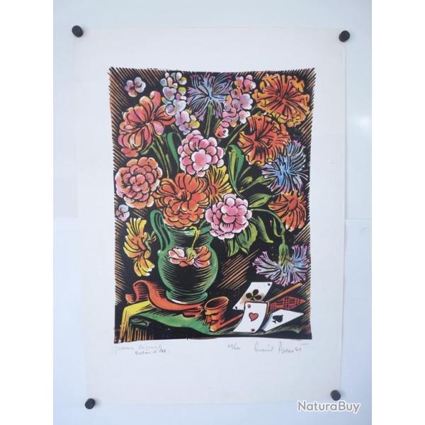 Gravure Brelan d'as Percival PERNET