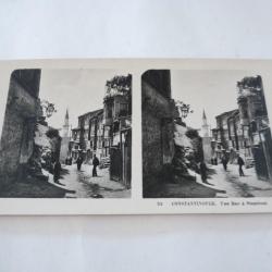 Photos stéréo Constantinople - Une Rue à Stamboul