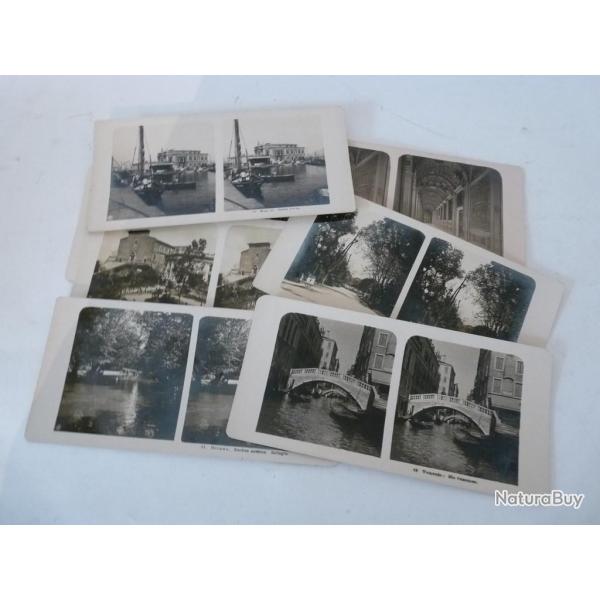 Ensemble ( 10 ) photos st�r�o Italie