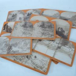 Ensemble ( 10 ) photos stéréo Suisse