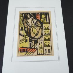 Bois Grav&eacute; original dessin de No&euml;l C.Claude