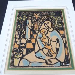 Bois Grav&eacute; original dessin de No&euml;l C.Claude