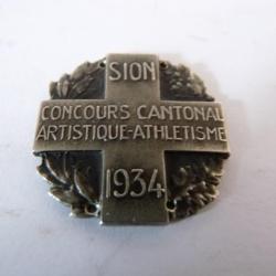 Insigne Gymnastique Suisse Sion 1934